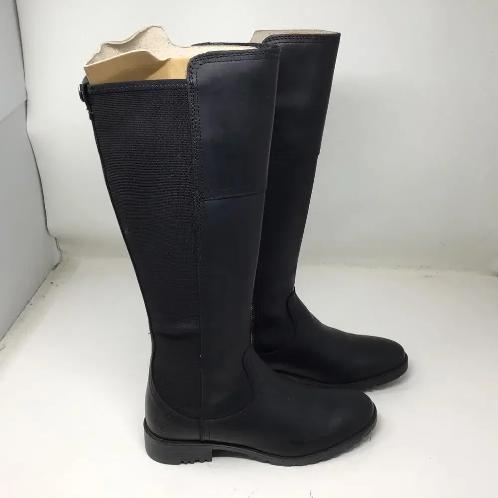 Ariat Womens Sutton II Waterproof Tall Boot Black Leather Size 6.5 Gently Used